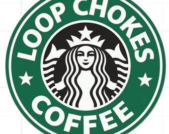 BJJ Loop Chokes Coffee vinyl waterproof Sticker Decal