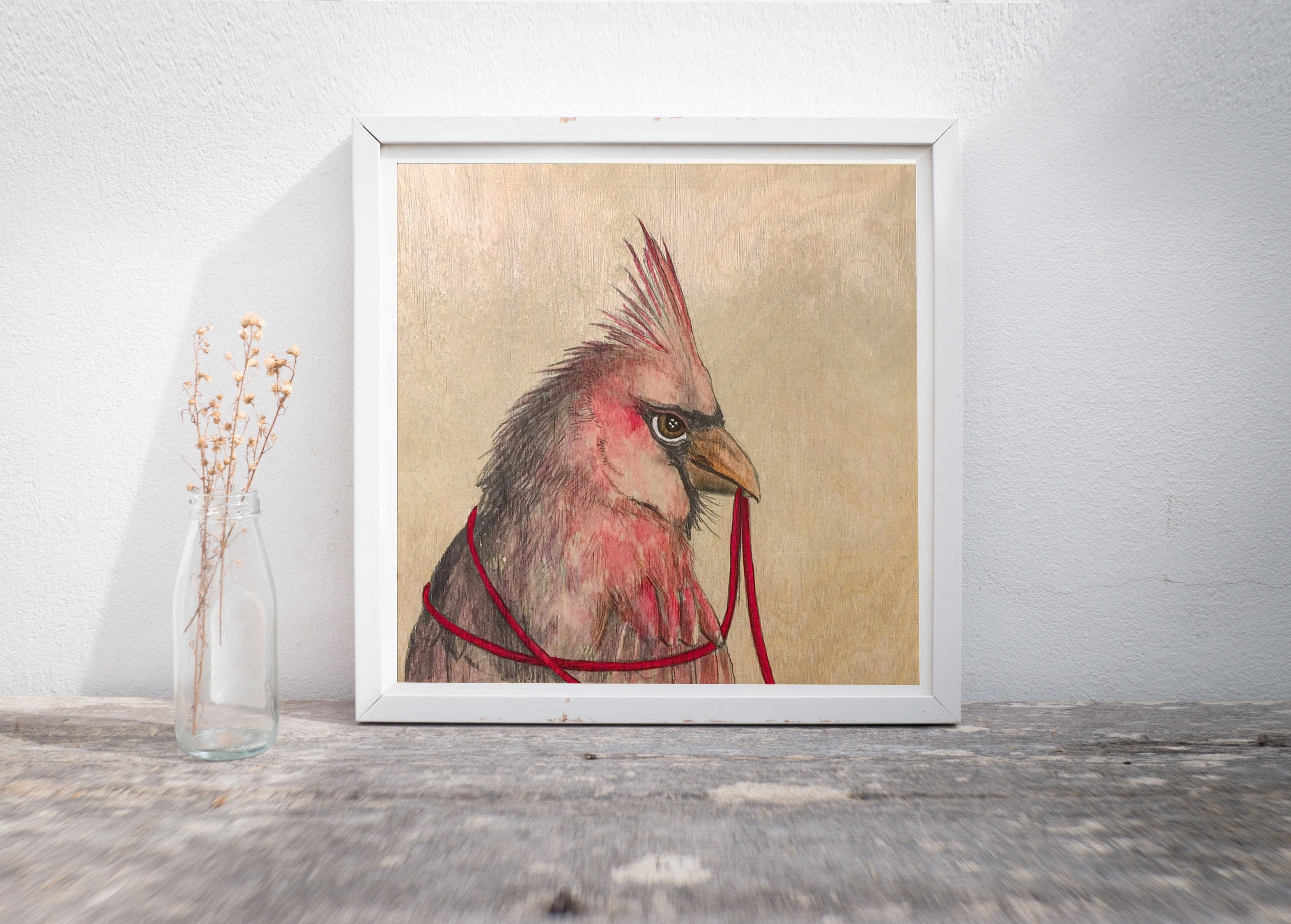 Cardinal - Mini Print - Etsy