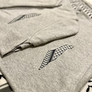 Palästina - Palästinensische Karte - Kuffiyeh Design - T-Shirt - Shirt - Chandail - Kurzarmhemd - Maßhemden