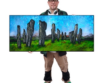 Callanish Stones Prints, Lewis,Hebrides, Scotland - Art Prints of my original Scottish Landscape Painting - Art Made In Scotland