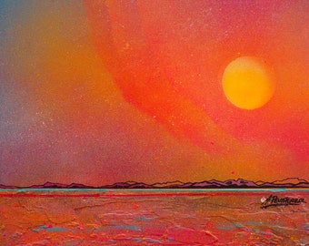 Arran Print, Heatwave, Ayrshire, Scotland - Prints of original Scottish Seascape Painting