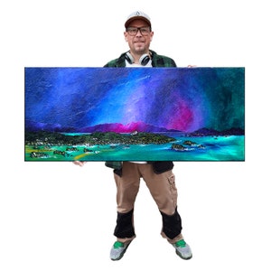 Isle Of Iona Print, Hebrides, Scotland - Art Prints of my original Scottish Landscape Painting - Art Made In Scotland