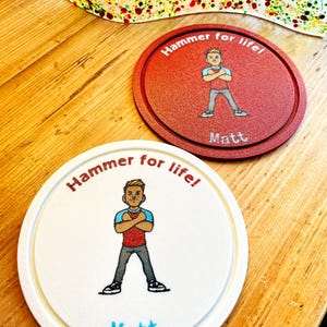 Personalized West Ham Drink Coaster: Ideal Fathers Day or Birthday Gift
