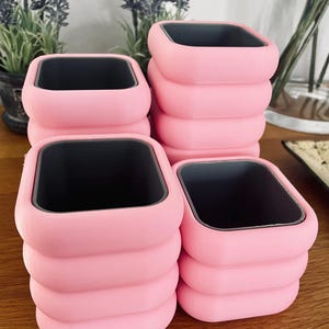 Set di 4 organizer da scrivania (S, M, L, XL). Regalo di compleanno per lei / regalo per la festa della mamma / organizer colorato per la scrivania / accessori da scrivania.