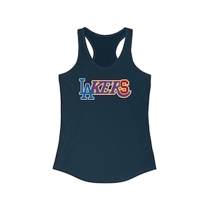 DODGERS/LAKERS/USC logo bWomen&#39;s Ideal Racerback Tank