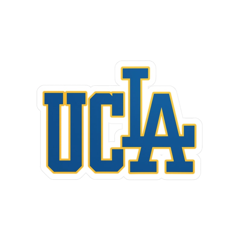UCLA/ Dodgers Block Logo Sticker | Kiss-cut Vinyl Decal - Etsy