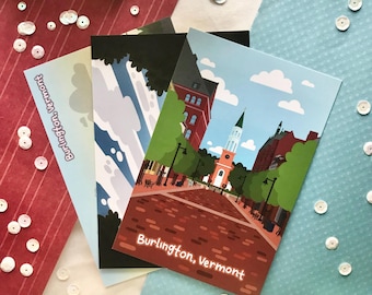 Burlington Vermont - Cartes postales artistiques