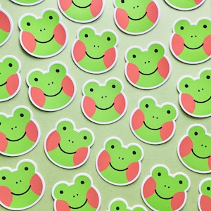 Sticker imperméable grenouille