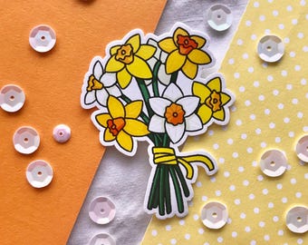 Daffodil Waterproof Sticker
