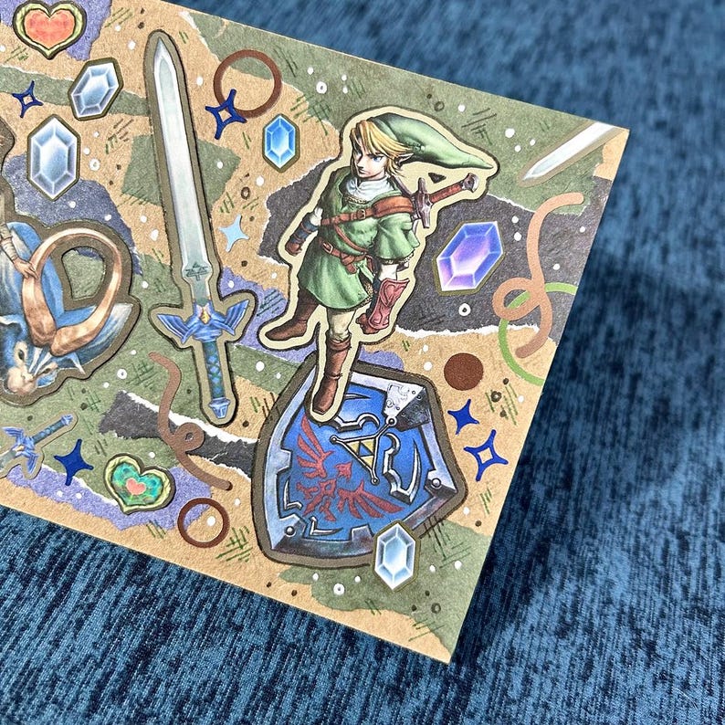 Tunic Sticker Zelda Twilight Princess Collages - 4x6 (multiple Designs) - Etsy