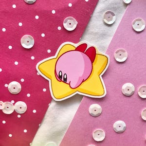 Kirby Wasserfester Aufkleber