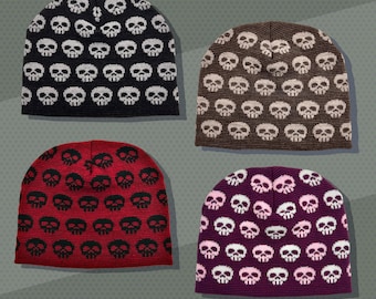 Skull Acrylic Beanie - Made in the USA