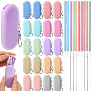 Cannucce pieghevoli in silicone riutilizzabili