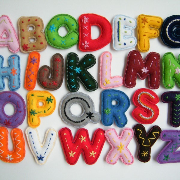 Embroidered ALPHABET LETTERS