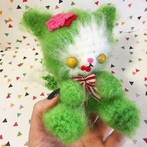 Zombie Kitty Amigurumi Pattern - Kawaii Cat Lady - Horror - Undead - Walking Dead - Creepy Cute - PDF - Instant Download - Halloween