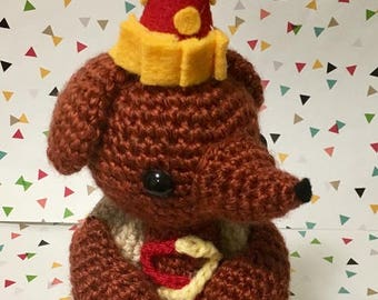 Hot Dog Dachshund Amigurumi Pattern - Kawaii - Weenie Dog - PDF - Instant Download