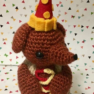 Hot Dog Dachshund Amigurumi Pattern - Kawaii - Weenie Dog - PDF - Instant Download