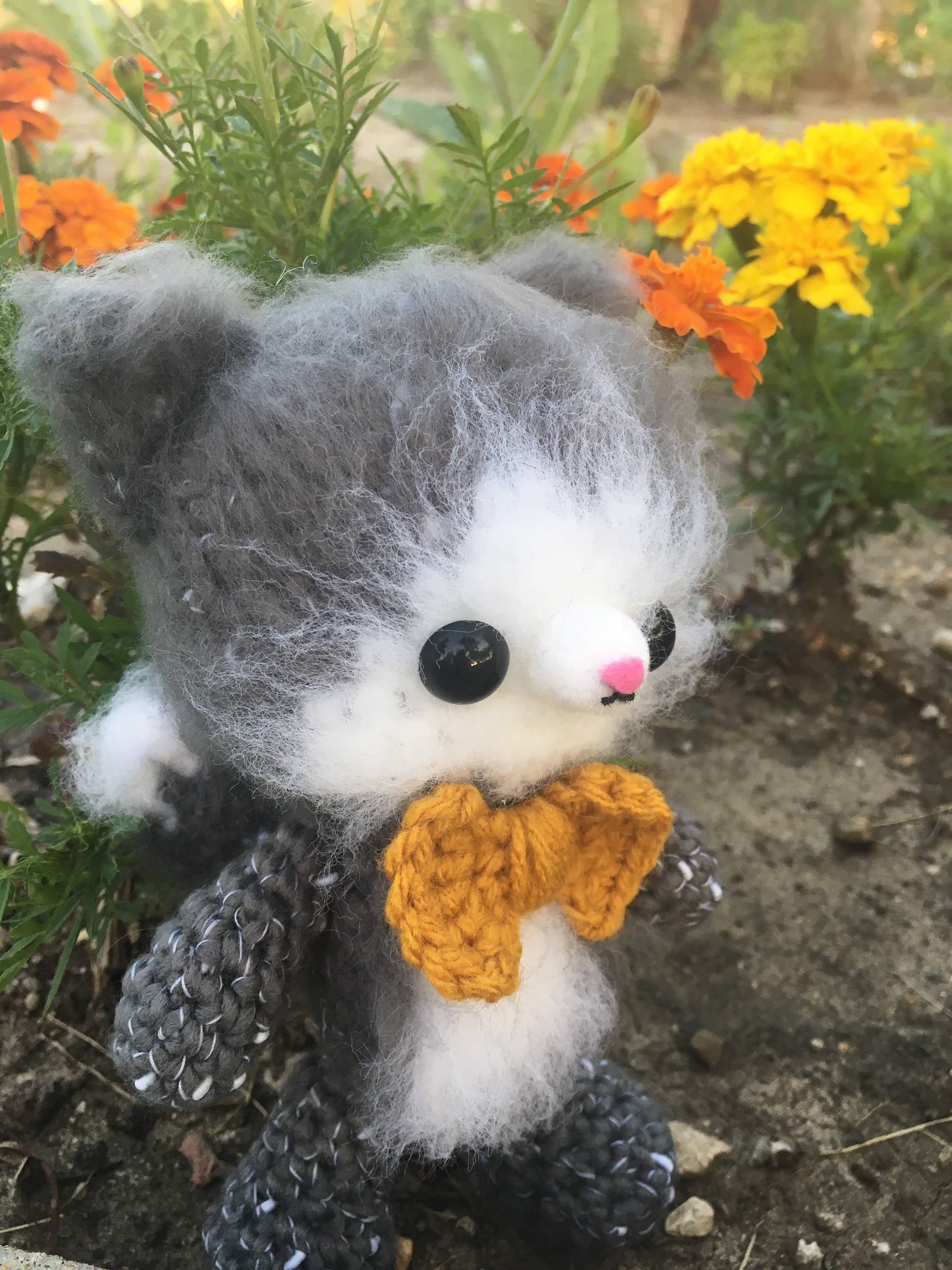 Fuzzy Kitty Amigurumi Pattern - Kawaii Cat Lady - Gentleman - PDF ...