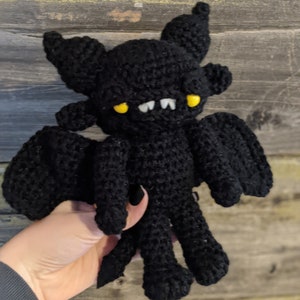 Demon Amigurumi Pattern PDF - Gargoyle - Creepy Cute - Monster - Horror - Bald Mountain - Instant Download