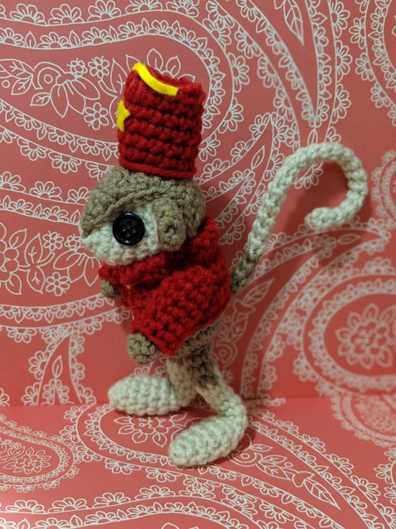 Circus Mouse Amigurumi Pattern PDF Creepy Cute Other Mother Instant Download Button Eyes Crochet Pattern image 3