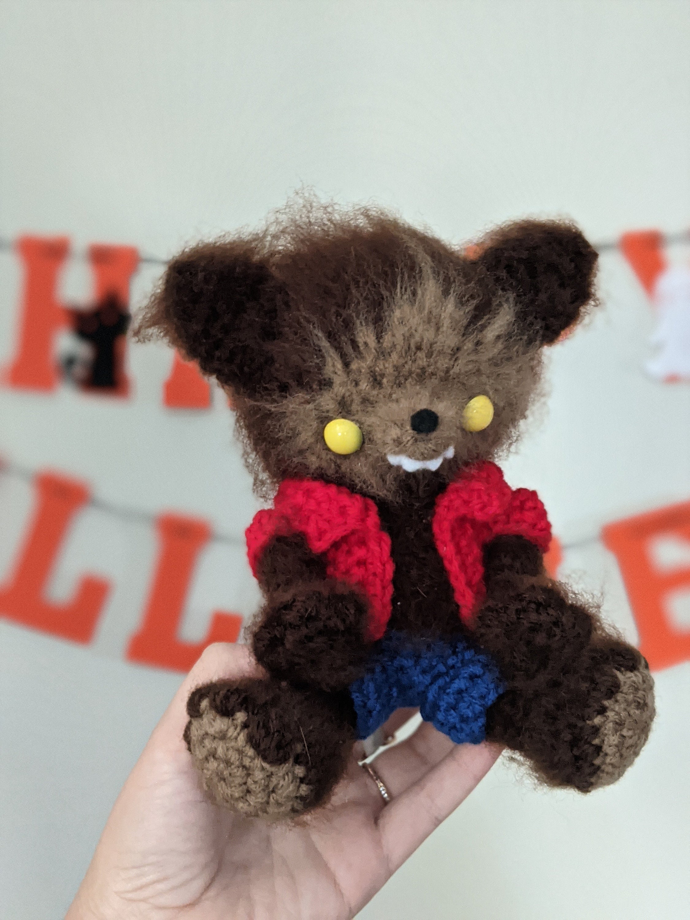 Werewolf Amigurumi Pattern PDF Halloween Decoration Creepy | Etsy