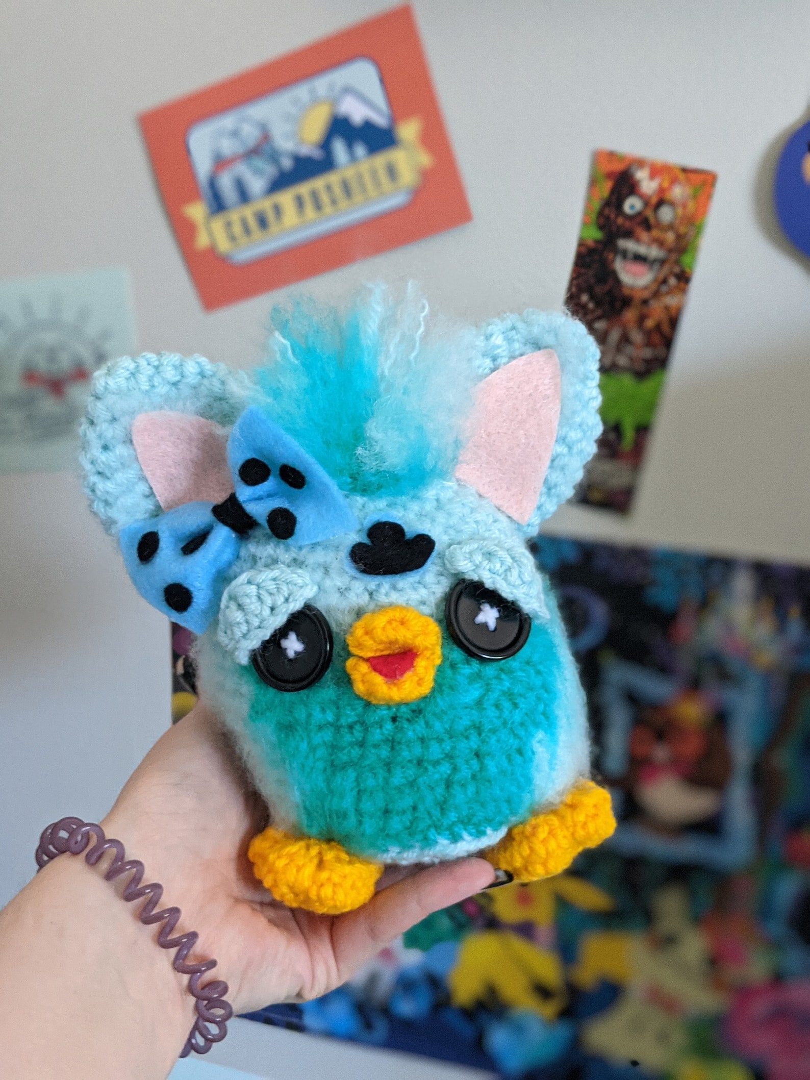 Retro Amigurumi Pattern PDF Furby Instant Download Etsy