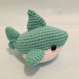 Shark Amigurumi Pattern PDF Megalodon Great White Shark Week Instant Download image 3