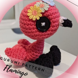 Flamingo Amigurumi Pattern PDF - Summer - Kawaii - Bird Amigurumi - Instant Download - English PDF Crochet Pattern - Learn to Crochet