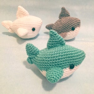 Shark Amigurumi Pattern PDF Megalodon Great White Shark Week Instant Download image 2