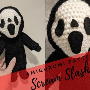 Horror Amigurumi Pattern PDF - Scream - Ghost - Halloween - Slasher - Horror - Horror Movie - Doll - Creepy Cute - Instant Download