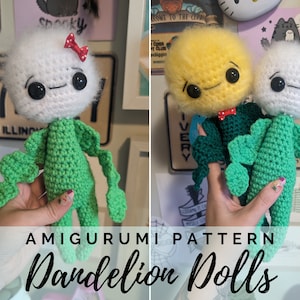 Dandelion Doll Amigurumi Pattern PDF - Cute Doll - Springtime - Wish - Flower - Garden Lover - Crochet Doll - Instant Download - PDF Pattern