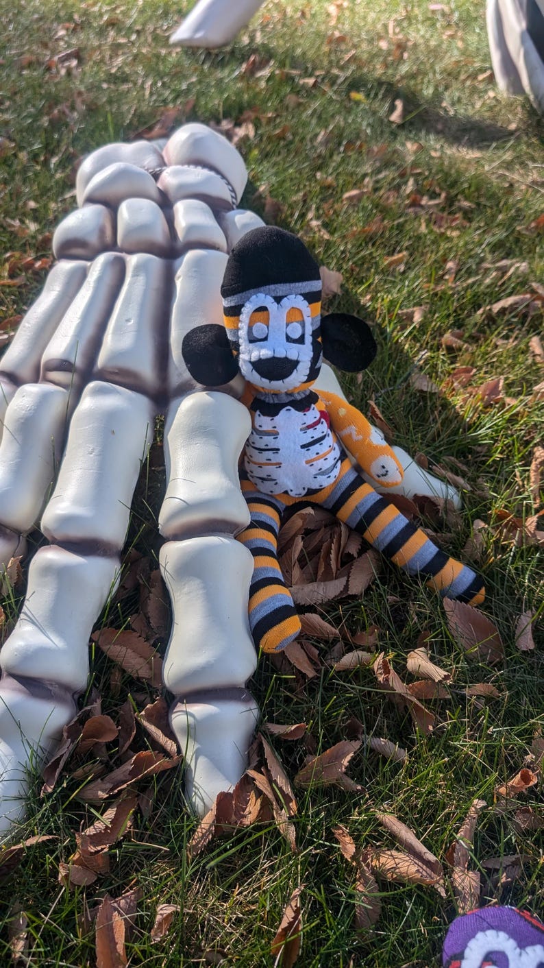 Skeleton Sock Monkey Sewing Pattern: Zombie, DIY Craft (PDF Pattern) image 6