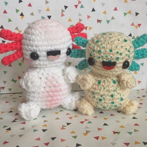 Axolotl Amigurumi Häkelanleitung PDF - Amphibie - Salamander - Kawaii - Instant Download