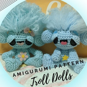 Retro Amigurumi Pattern PDF - Troll Doll - Instant Download - Throwback Toy - Vintage Toy - Crochet - 80's Kid - Crochet Pattern - DIY