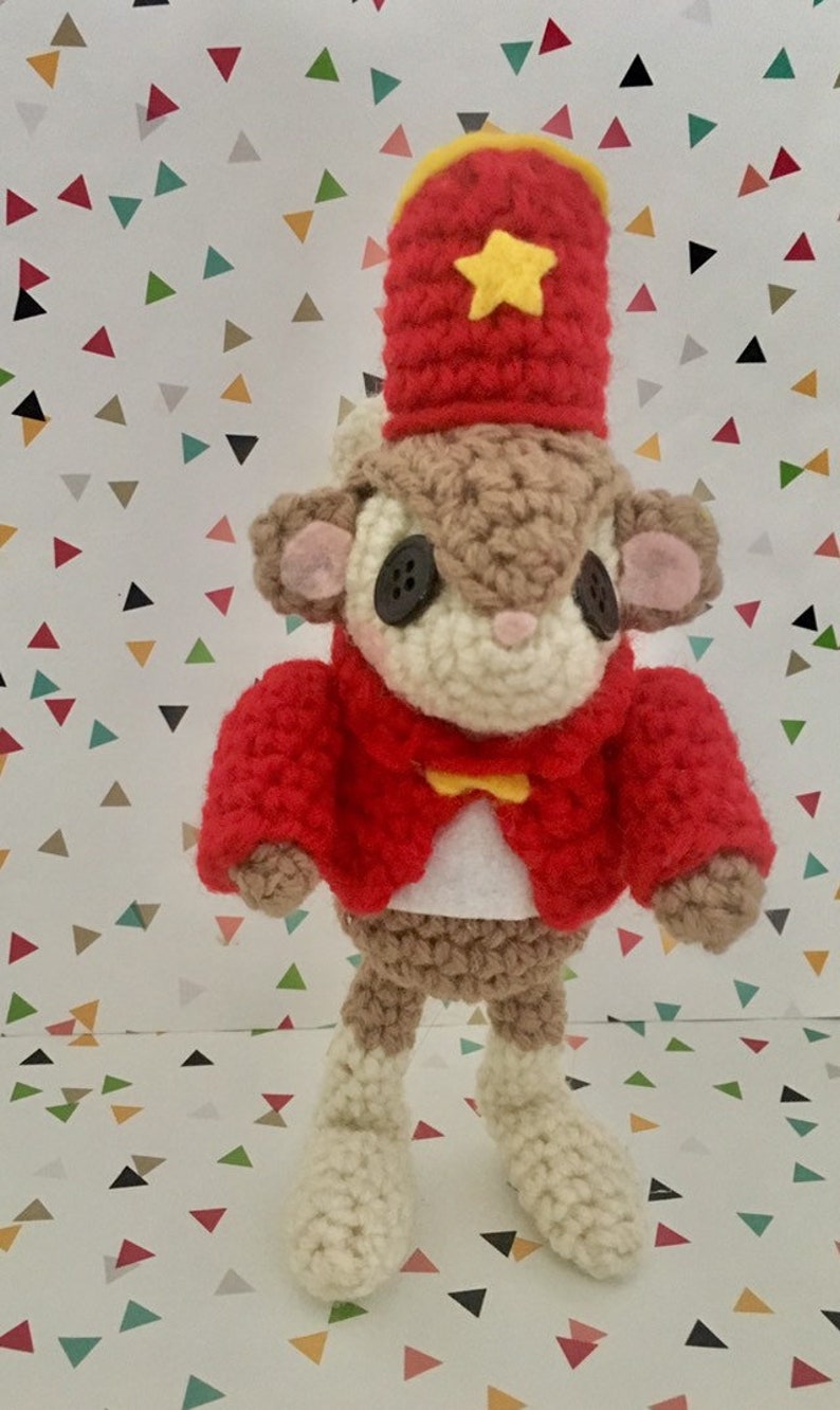 Circus Mouse Amigurumi Pattern PDF Creepy Cute Other Mother Instant Download Button Eyes Crochet Pattern image 4
