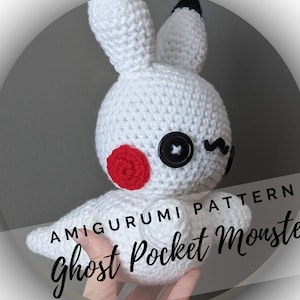 Halloween Ghost Mouse Amigurumi Pattern PDF - Pocket Monster - Halloween Décor - English PDF Crochet - Trick or Treat - Instant Download
