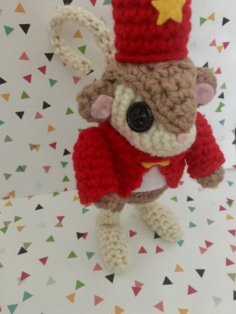 Circus Mouse Amigurumi Pattern PDF Creepy Cute Other Mother Instant Download Button Eyes Crochet Pattern image 5