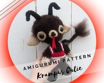 Krampus Amigurumi Pattern PDF - Creepmas - Season's Creepings - Christmas Nightmare - Horror Fan - Krampusnacht - Spooky Season Crochet