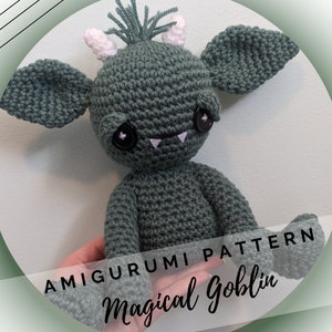 Goblin Amigurumi Crochet Pattern PDF - Table Top Game Enthusiast - Magical Creature - Geeky - Mythical - Dungeon Master - Instant Download