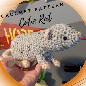 Rat Amigurumi Pattern PDF - Instant Download - Small Pet - Make-Believe - School Playset - Pet Lover - Halloween Crochet - English PDF