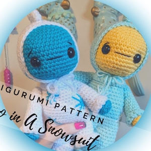 Dinosaur Amigurumi Pattern PDF - Snowsuit Dinosaur - PATTERN ONLY - English - Amigurumi Toy - Crochet Dinosaur - Crochet Baby Shower Gift