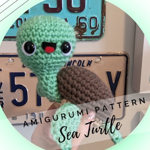 Little Sea Turtles Crochet Amigurumi Pattern - Kawaii - Under the Sea - Aquarium - Nursery Gift - Pets - PDF - Instant Download - English