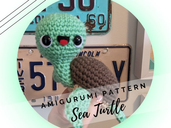 Little Sea Turtles Crochet Amigurumi Pattern - Kawaii - Under the Sea - Aquarium - Nursery Gift - Pets - PDF - Instant Download - English