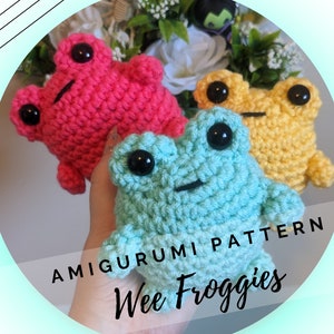 Little Frogs Crochet Amigurumi Pattern - Kawaii - Froggie Friends - Amphibian - Nursery Gift - Magic - PDF - Instant Download - English