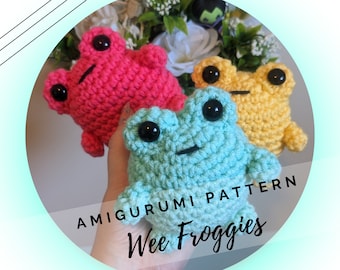 Little Frogs Crochet Amigurumi Pattern - Kawaii - Froggie Friends - Amphibian - Nursery Gift - Magic - PDF - Instant Download - English