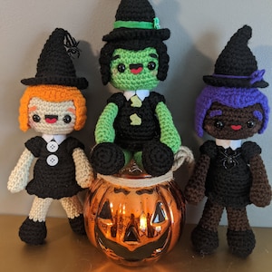 Witch Doll Amigurumi Pattern PDF - Halloween - Magical - Magic - All Hallows Eve - Coven - Home Decor - Crochet Doll - Instant Download