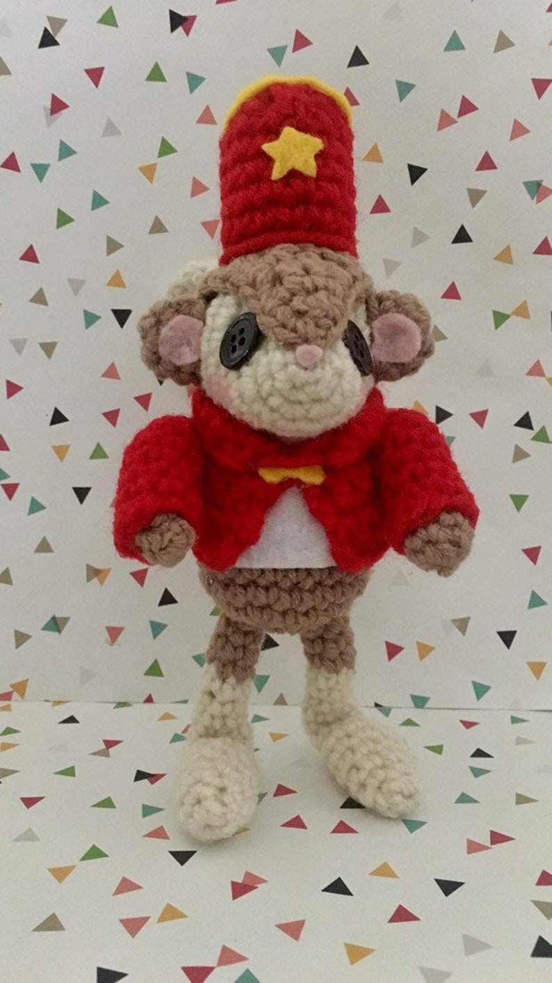 Circus Mouse Amigurumi Pattern PDF Creepy Cute Other Mother Instant Download Button Eyes Crochet Pattern image 8