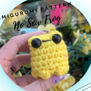 No Sew Frog Crochet Amigurumi Pattern - Francis the Frog - Cottage Core - Spring - Nursery Gift - Magic - PDF - Instant Download - English
