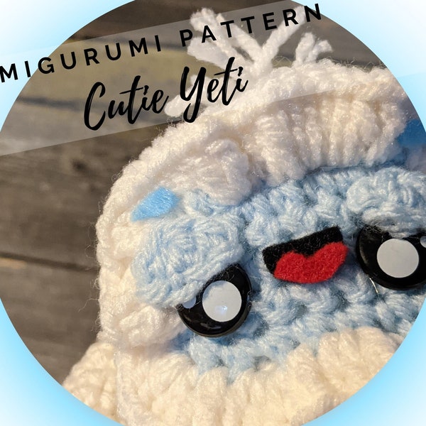 Yeti Amigurumi Pattern - Cryptozoology - Myth - Monster - Snow Monster - Christmas - Abominable Snowman - PDF - Instant Download