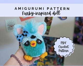 Retro Crochet Pattern PDF - Unique Amigurumi Toy Pattern - Nostalgic Crochet Pattern - 90s Crochet - Instant Download - Kawaii Crochet